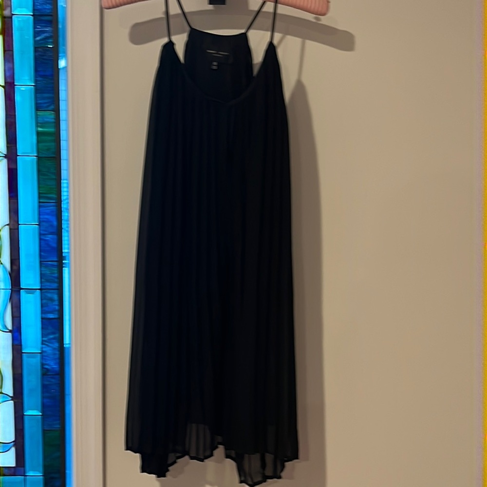 Accordion style little black dress